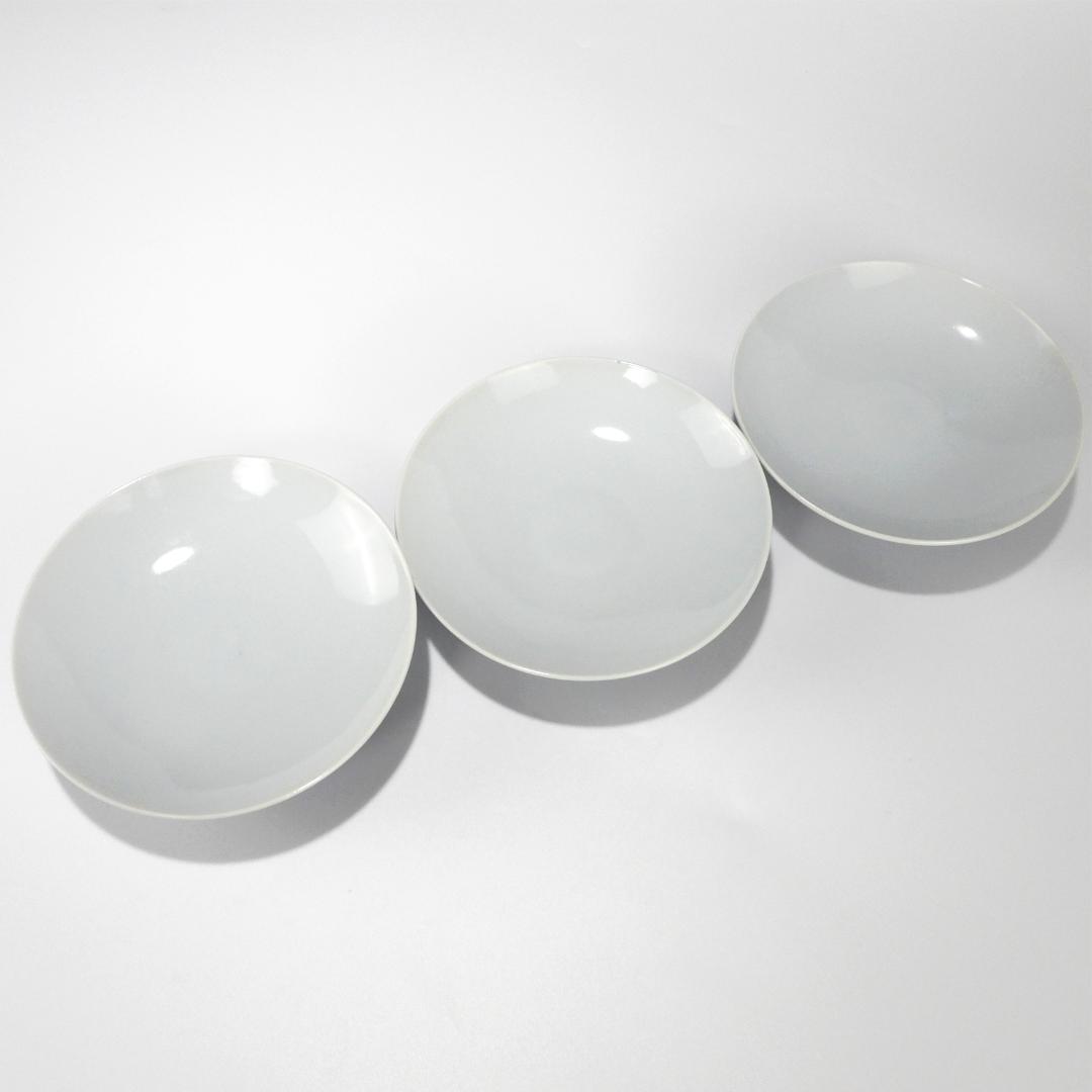 【源右衛門】古伊万里の伝統　舘林源右衛門作　染付梅鳳凰絵　蓋碗　3客