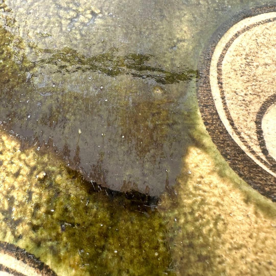 織部敷瓦　茶道具