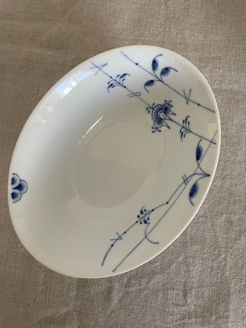 【新品】ロイヤルコペンハーゲン ブルーパルメッテ オーバルボウル ペア