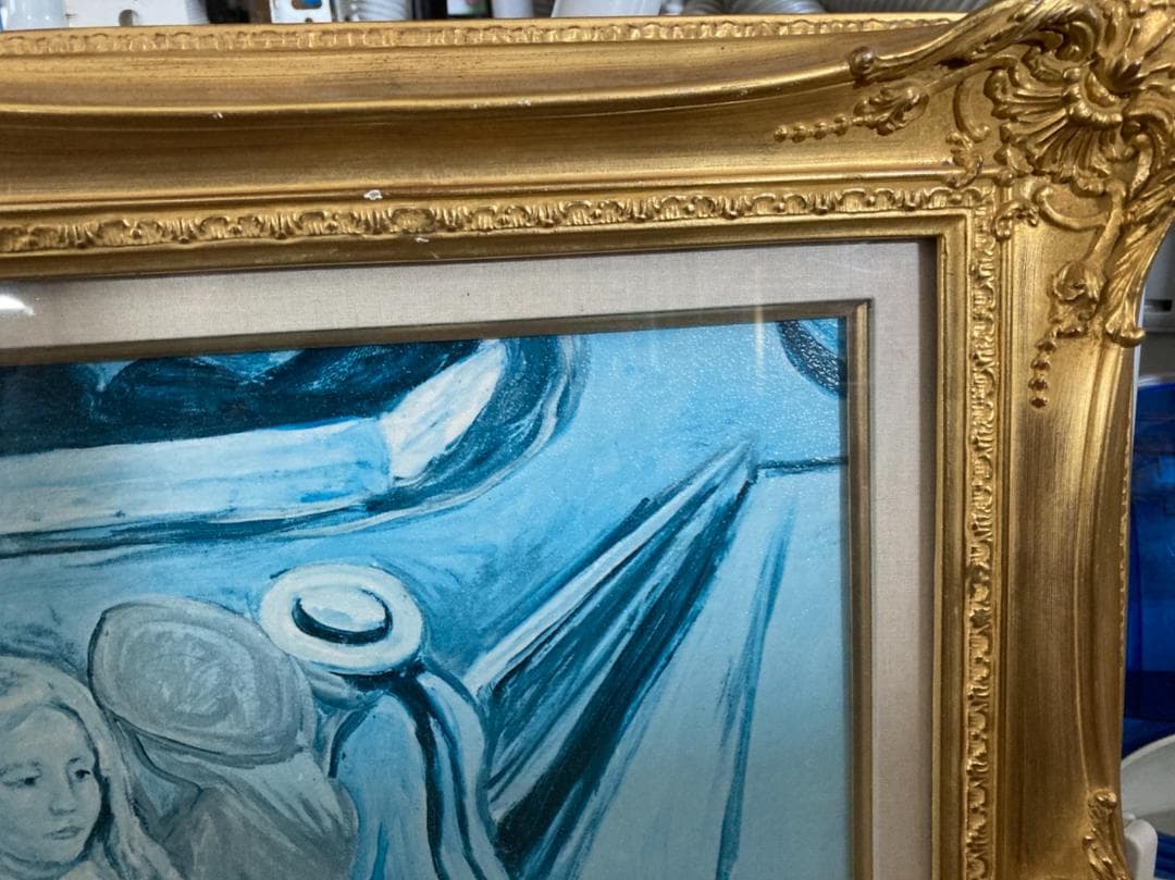 橋の上の少女　ムンク　絵画　複製画