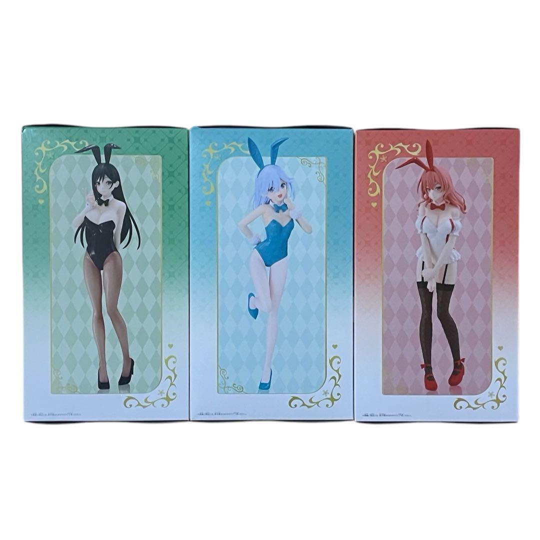 甘神さんちの縁結び 甘神夜重 甘神朝姫 甘神夕奈 バニー フィギュア3種