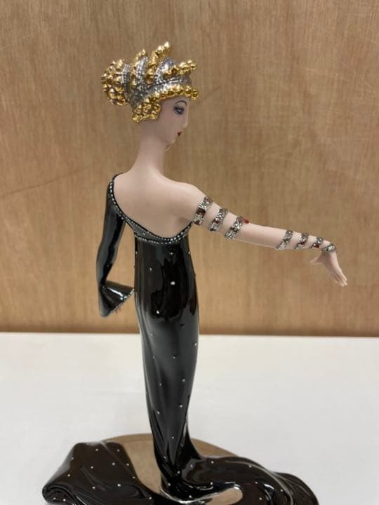 エルテ　磁器  (フランクミント製) 真珠とルビー高級磁器フィギュア