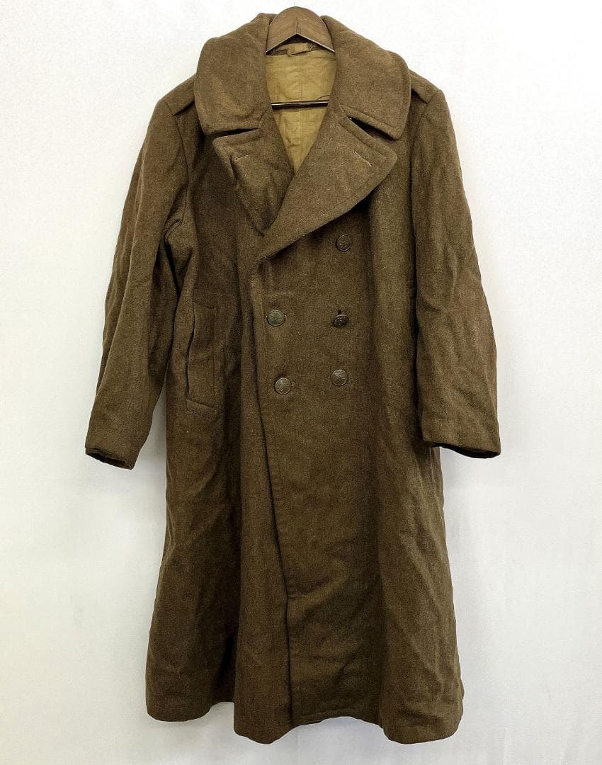 陸上自衛隊 外套 実物 旭日章ボタン ウールコート官給品 ビンテージR8SD64