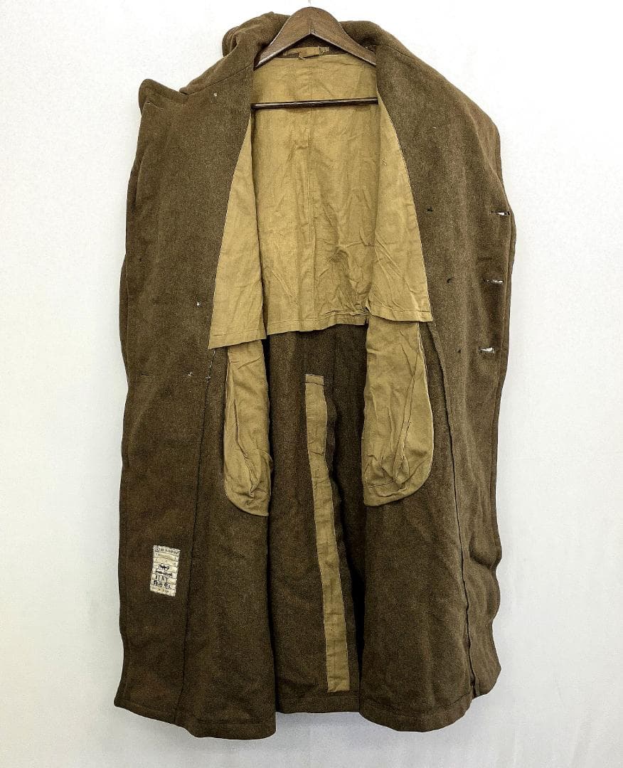 陸上自衛隊 外套 実物 旭日章ボタン ウールコート官給品 ビンテージR8SD64