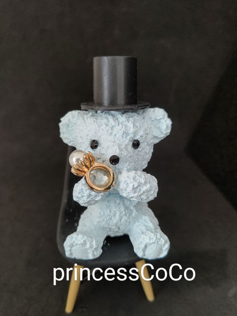 置き型◼️アロマストーン◼️ドレスくまちゃん・ペアーset