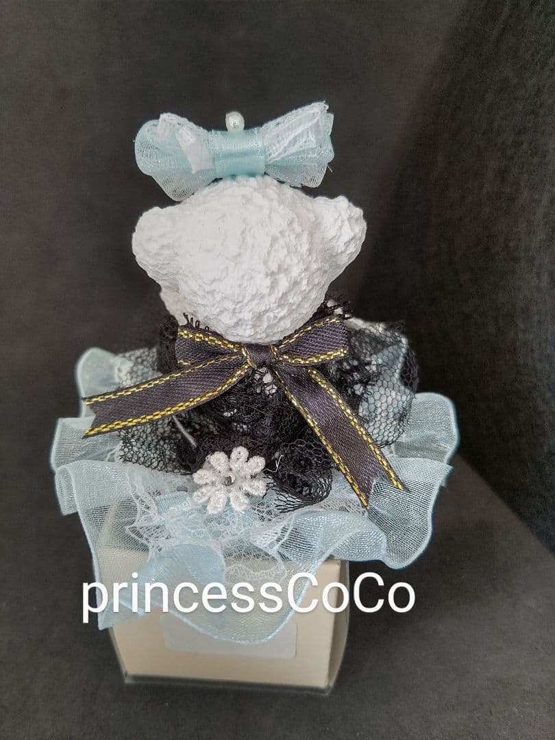 置き型◼️アロマストーン◼️ドレスくまちゃん・ペアーset