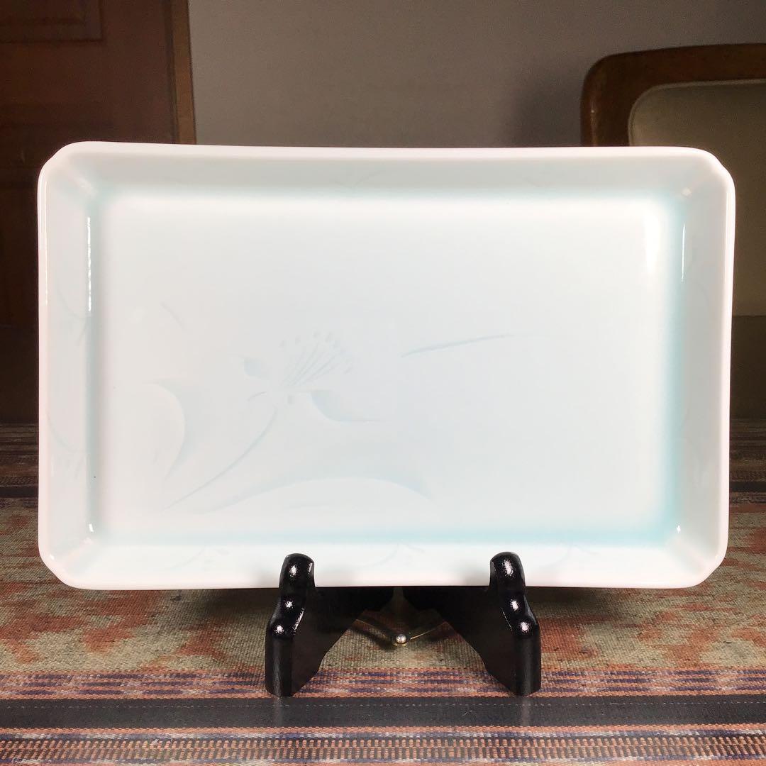 有田焼　潯陽　青磁　角皿　5枚