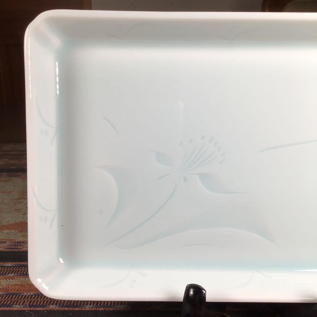 有田焼　潯陽　青磁　角皿　5枚