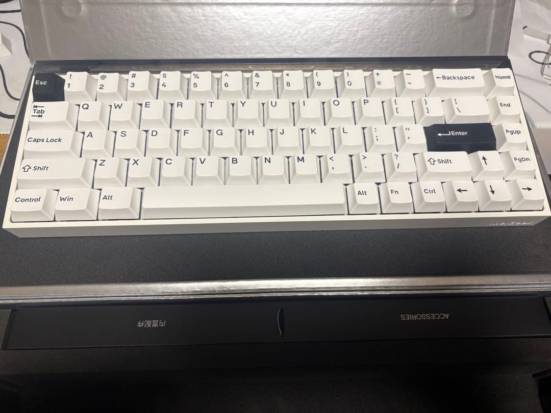 キーボード MelGeek made68 ultra white