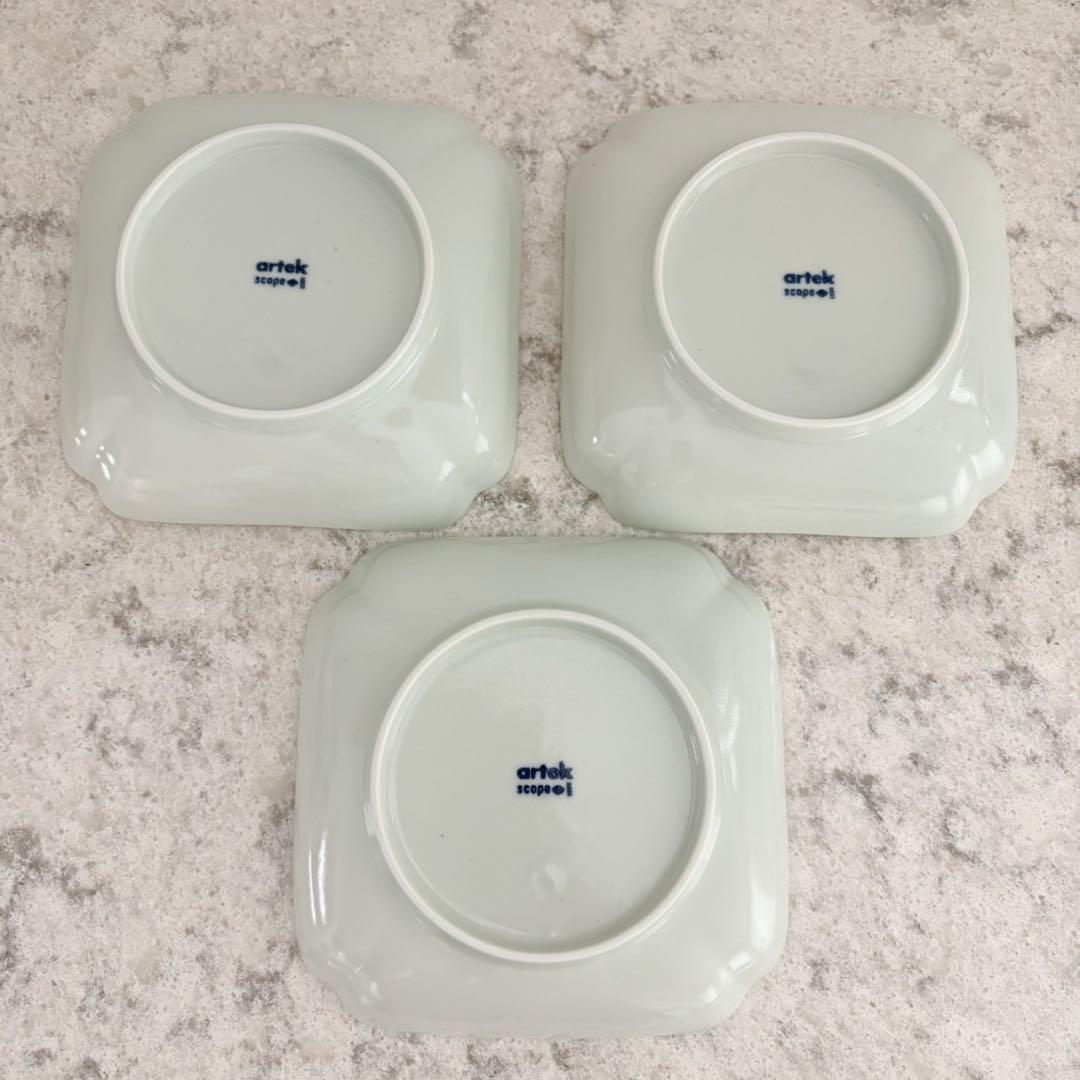 スコープ×東屋☆木瓜角皿 3枚セット