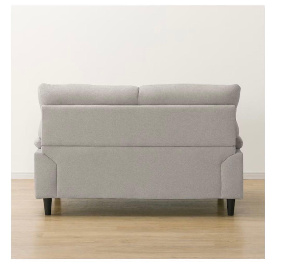 ニトリ　2人掛けソファ 布張りタイプ MK02 KD MO スツール付き