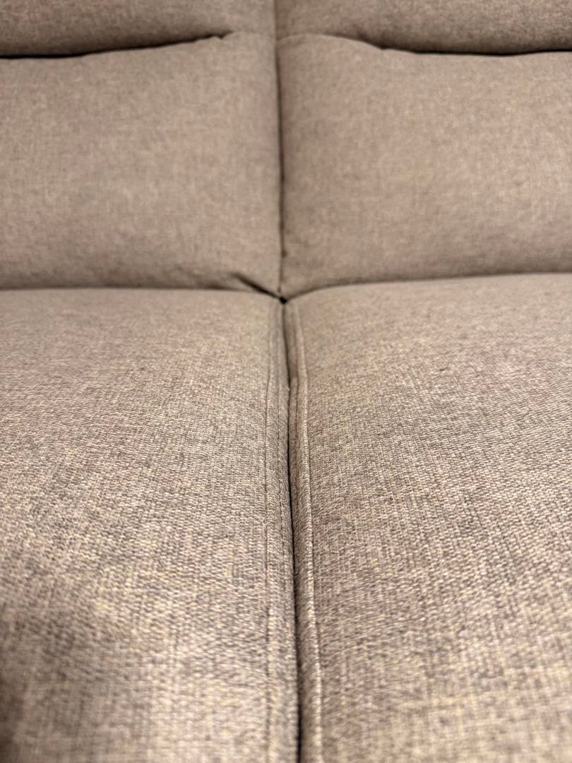 ニトリ　2人掛けソファ 布張りタイプ MK02 KD MO スツール付き