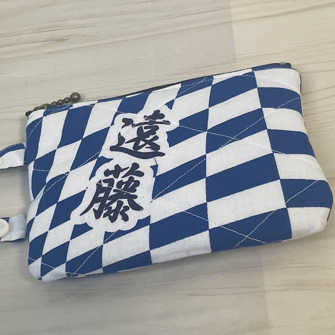 遠藤関　北陣親方　ぷっくりミニトートバッグ＆ファスナーポーチ