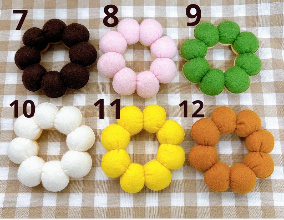 フェルトおままごと　フェルトドーナツ　オーダー