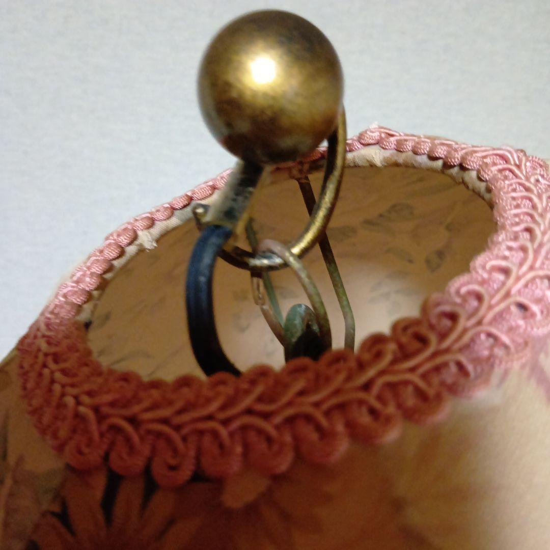 フラワーパターン フロアースタンドライト　ヴィンテージ　アンティーク