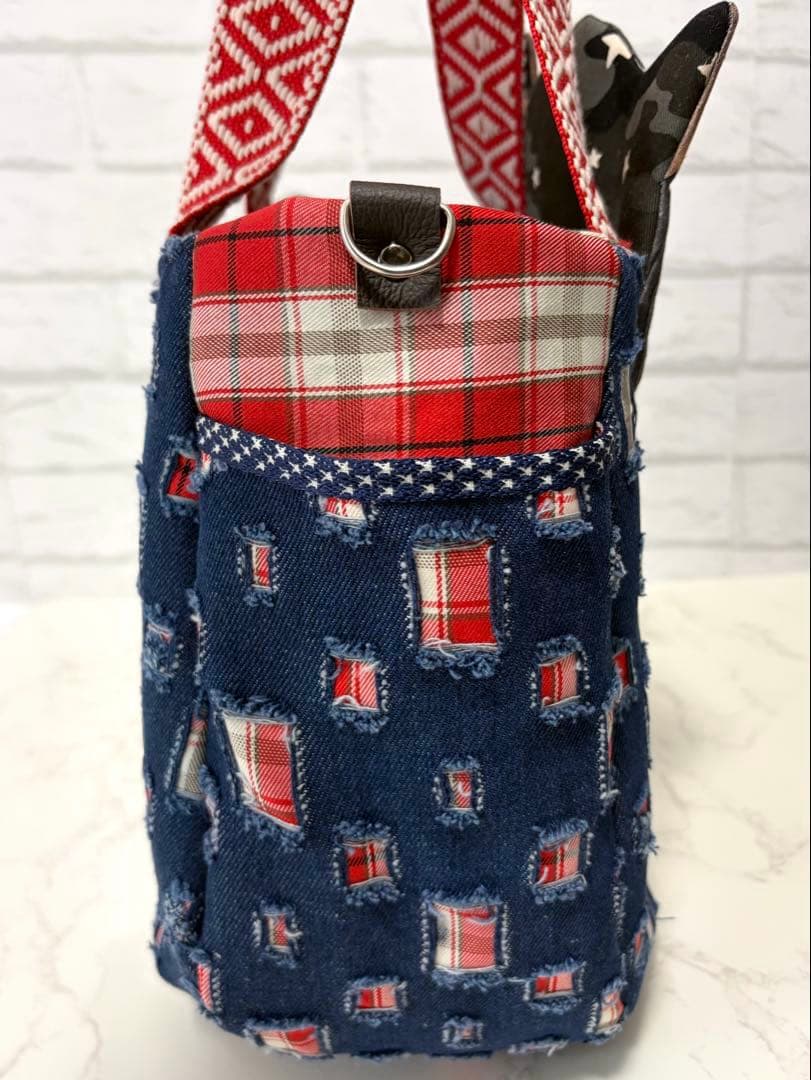 コヤンイサムチョン♡超BIGサンダーちゃん♡ダメージデニム♡チューリップバッグ