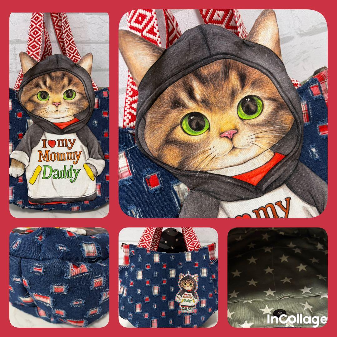 コヤンイサムチョン♡超BIGサンダーちゃん♡ダメージデニム♡チューリップバッグ