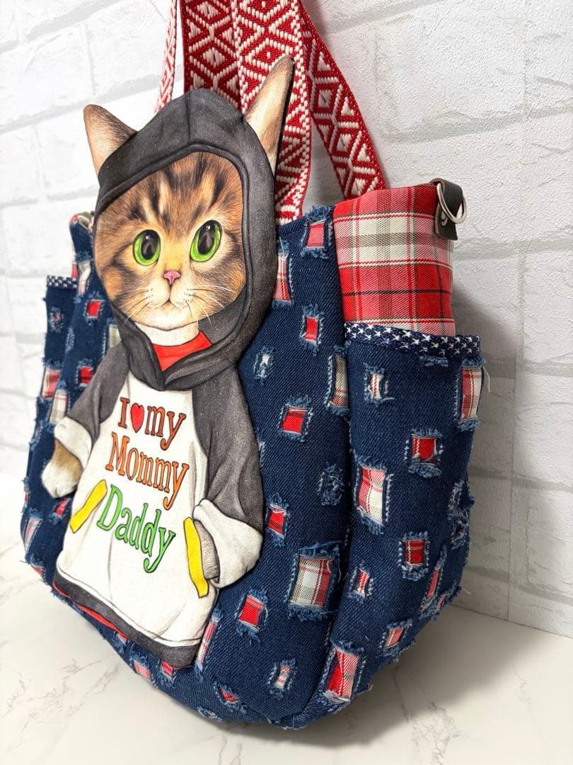 コヤンイサムチョン♡超BIGサンダーちゃん♡ダメージデニム♡チューリップバッグ