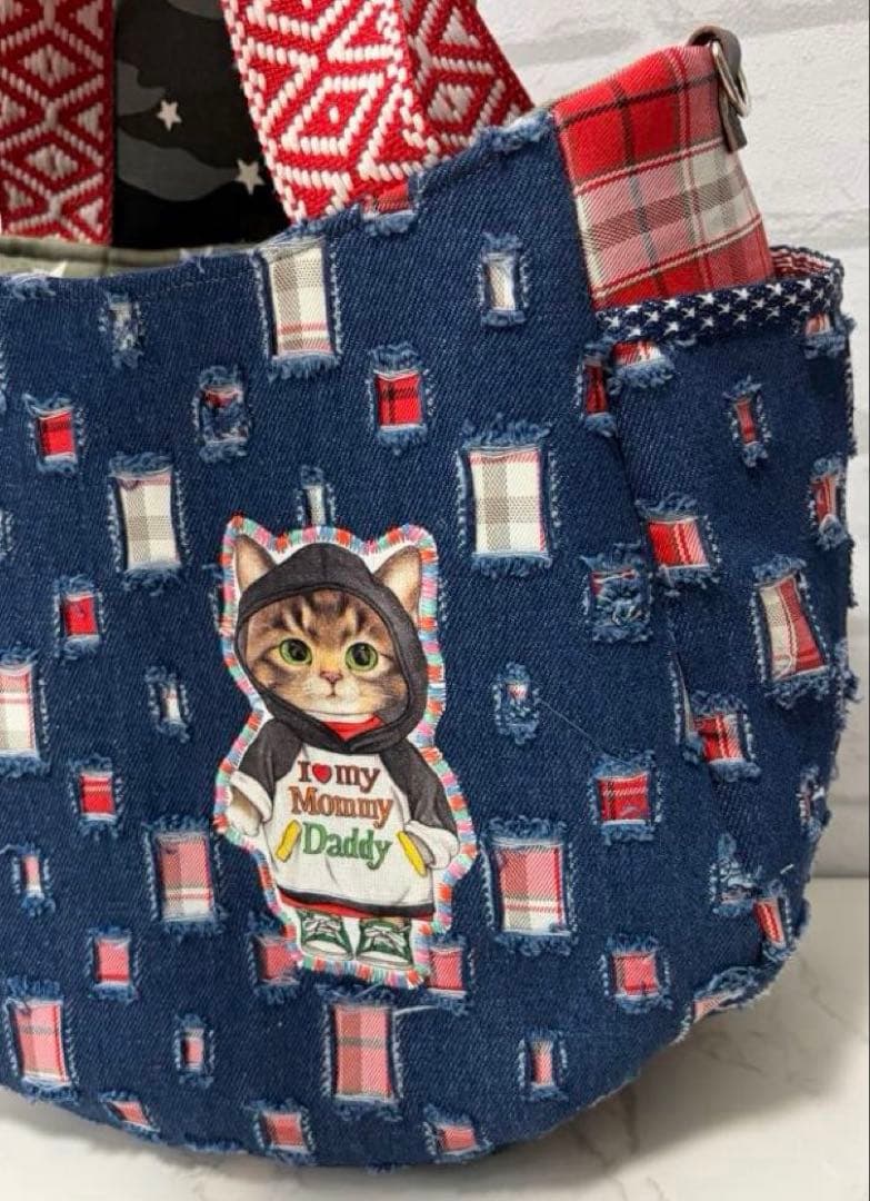 コヤンイサムチョン♡超BIGサンダーちゃん♡ダメージデニム♡チューリップバッグ