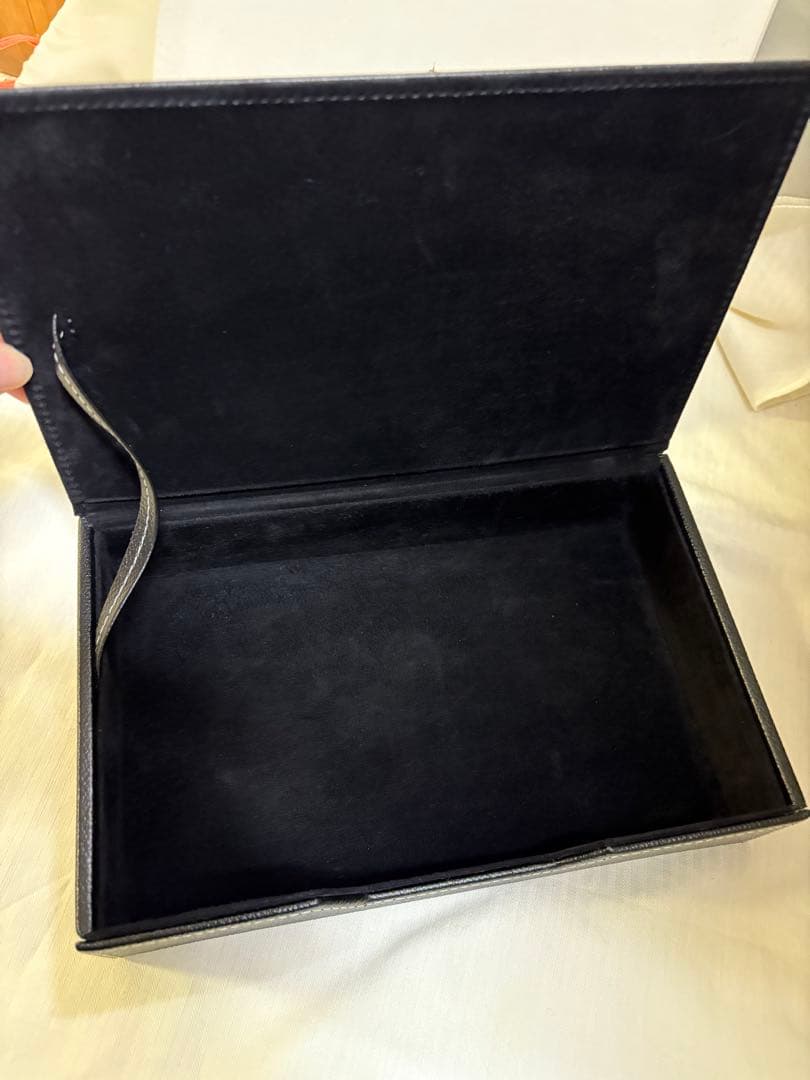 【専用】和光WAKO ステッチオーバーナイターL レザー小物入れ 黒