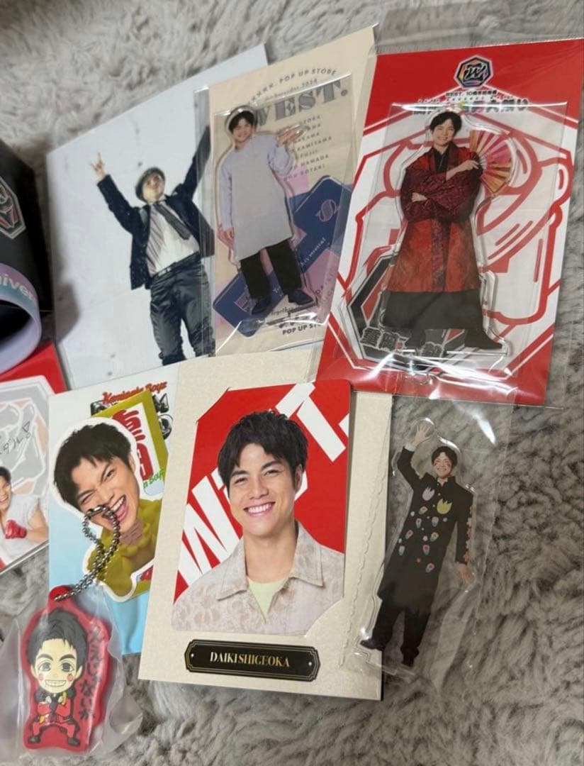 【WEST.】重岡大毅 ちびスト/アクスタ/ステッカー等 14点セット おまけ付