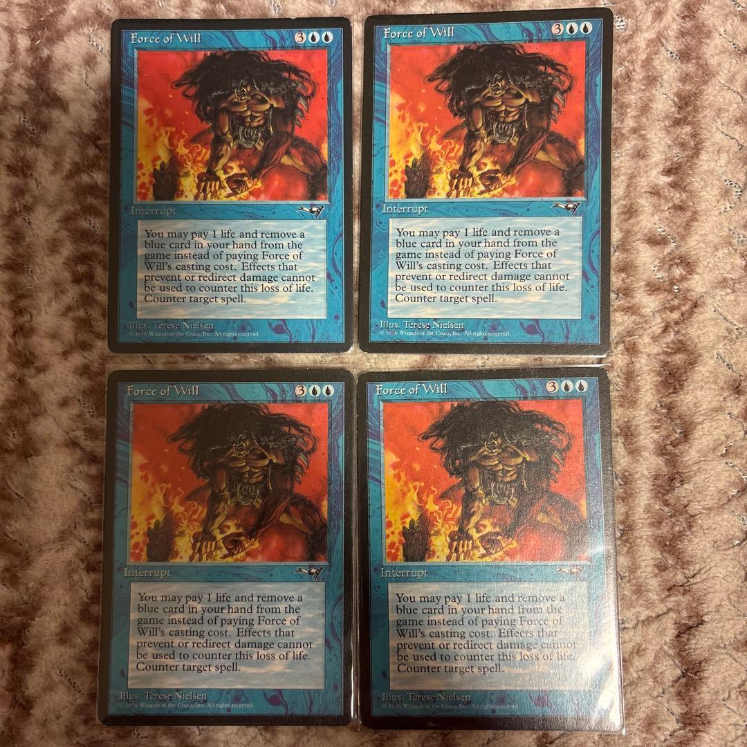 意志の力　Force of Will 4枚セット
