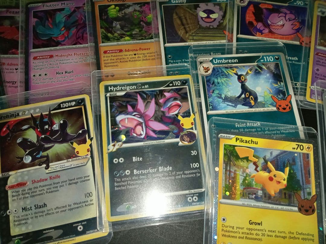 ポケモンカード　ポケカ　海外版　25th　ピカチュウ　ゲンガー　ゲッコウガ