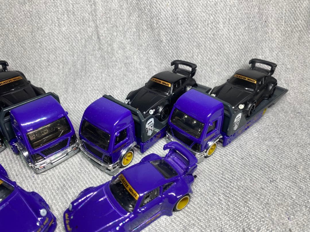 ホットウィール　ポルシェ 930 RWB ルース 6台 & トランスポート　4台