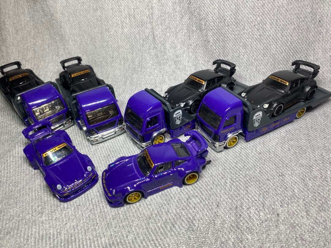 ホットウィール　ポルシェ 930 RWB ルース 6台 & トランスポート　4台