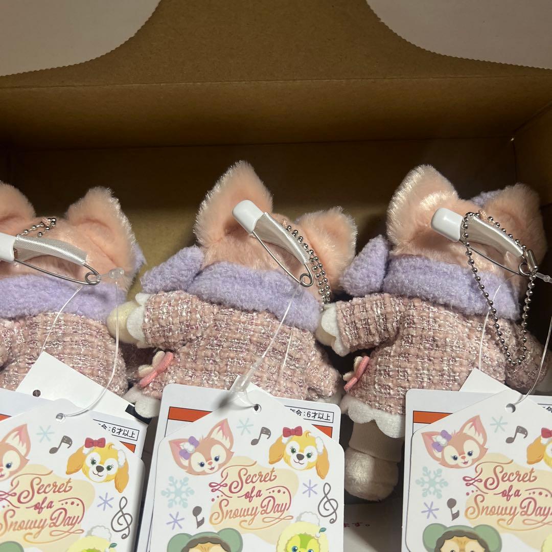 ディズニー　リーナベルちゃん　ぬいぐるみバッジ　3個セット　新品