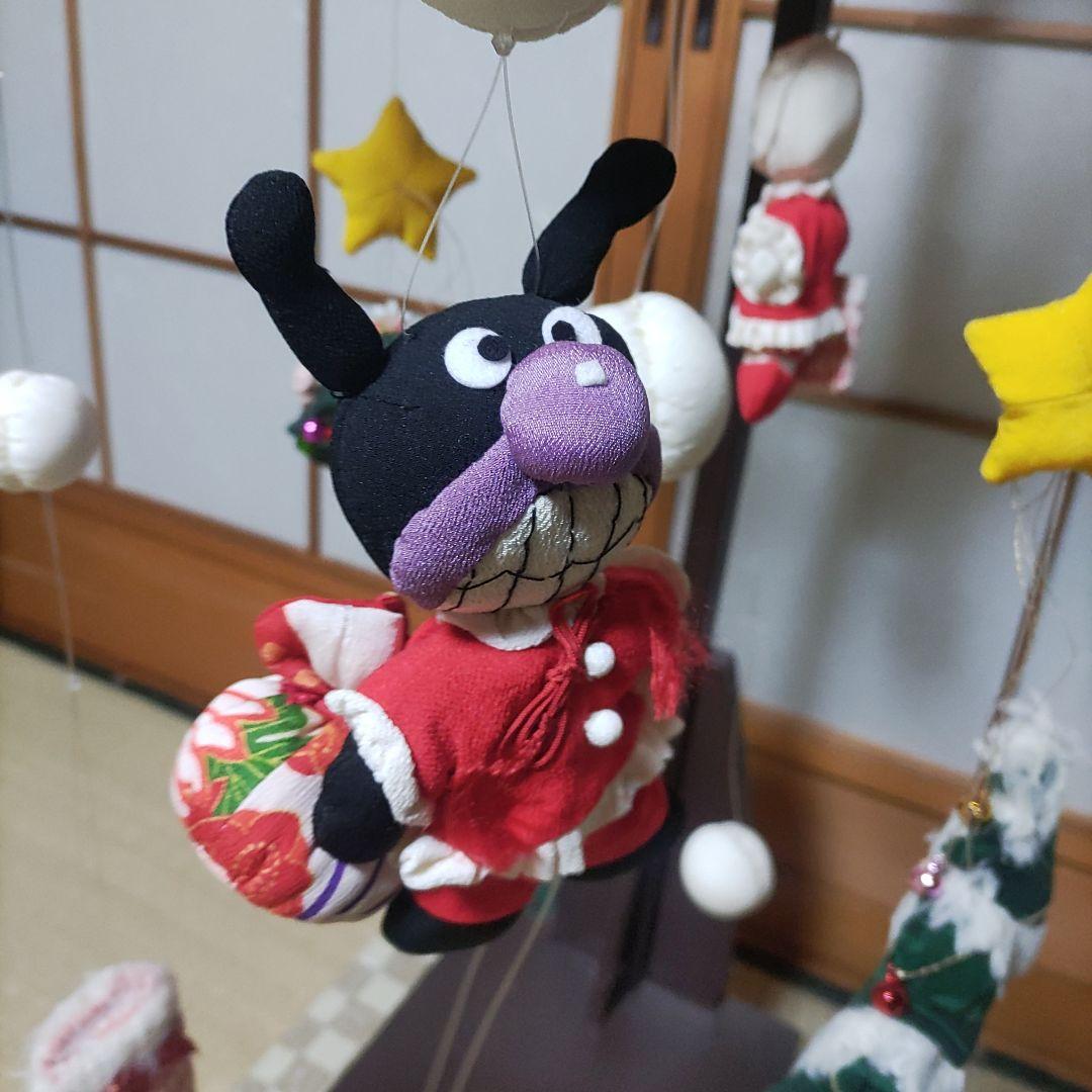 ～クリスマス仕様～ちりめん細工　吊り飾り　クリスマス　聖夜　あんぱんまん小物