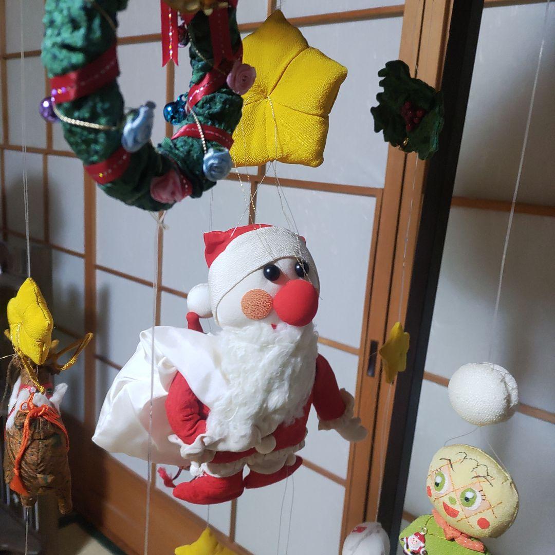 ～クリスマス仕様～ちりめん細工　吊り飾り　クリスマス　聖夜　あんぱんまん小物