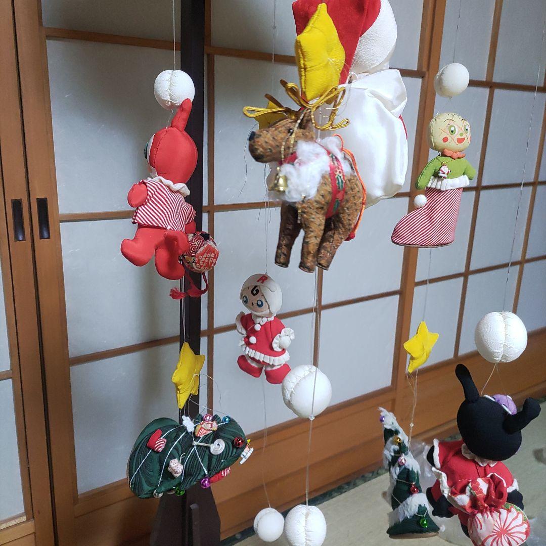 ～クリスマス仕様～ちりめん細工　吊り飾り　クリスマス　聖夜　あんぱんまん小物