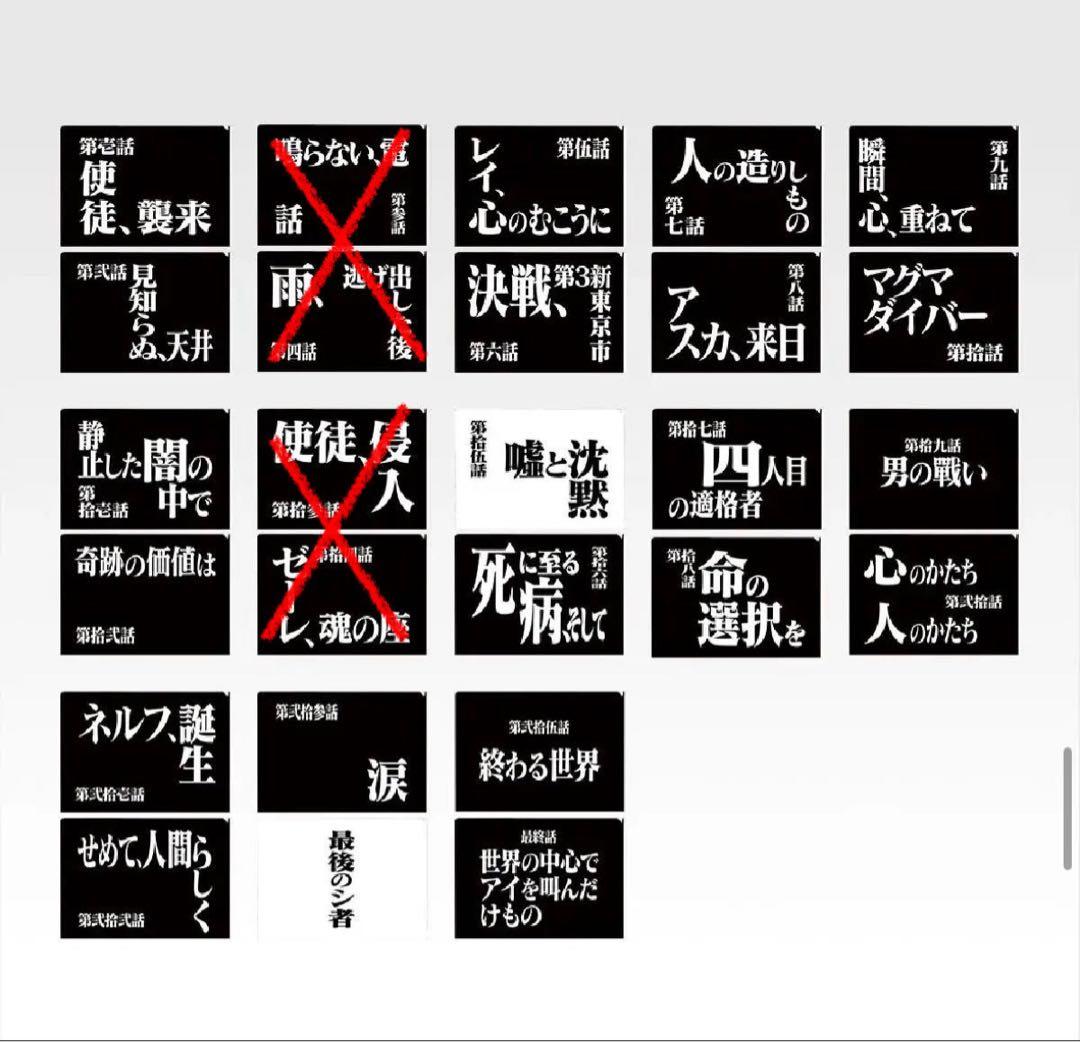 エヴァンゲリオン 一番くじ ラストワン賞・B賞・C賞・D賞　下位賞 28点