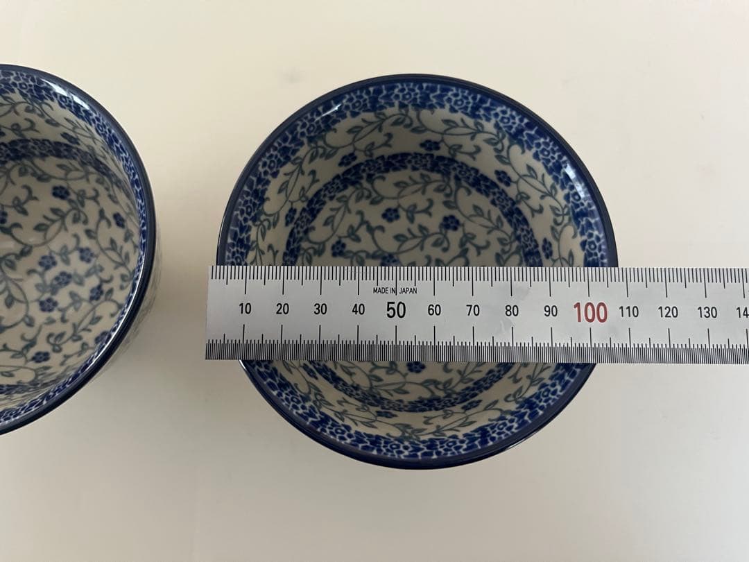 未使用　ポーランド食器　飯碗2個セット　10.5cm