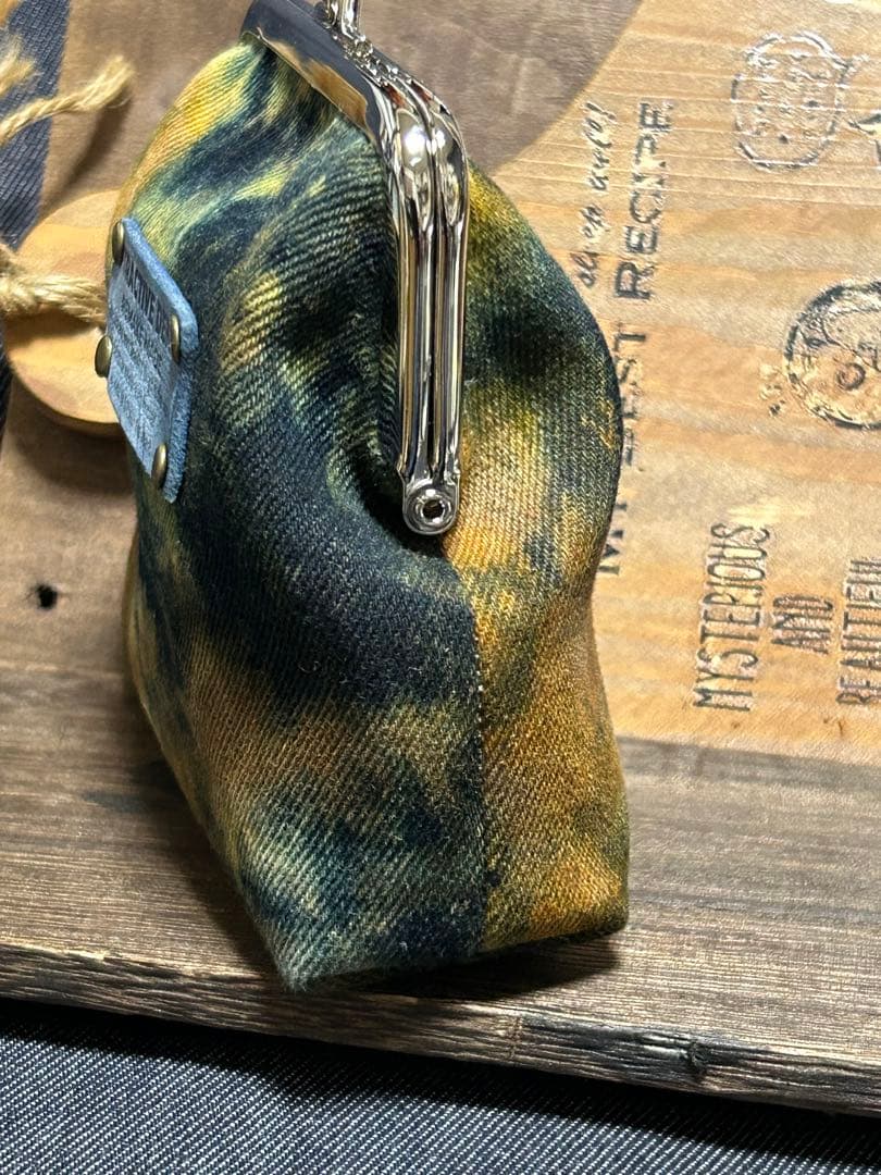 コラボ‼️さゆり染めがま口ちゃん　No.805