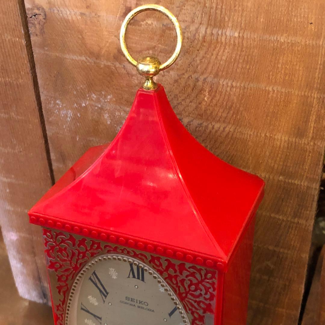 ビンテージ　SEIKO 置き時計　ゼンマイ式　希少　昭和レトロ　古道具