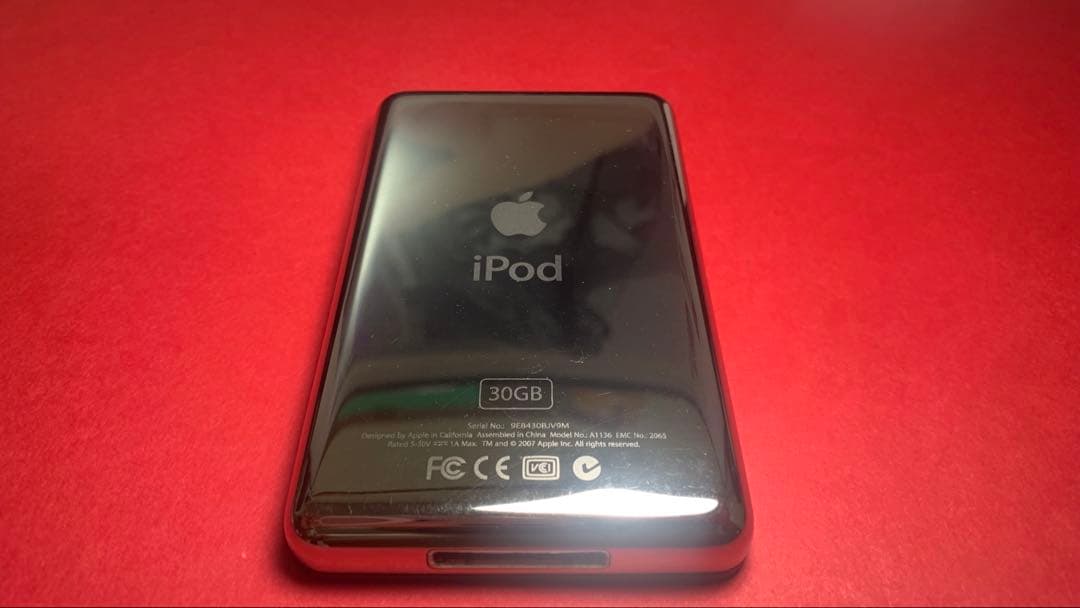 ポータブルプレーヤー Apple iPod 30GB A1136