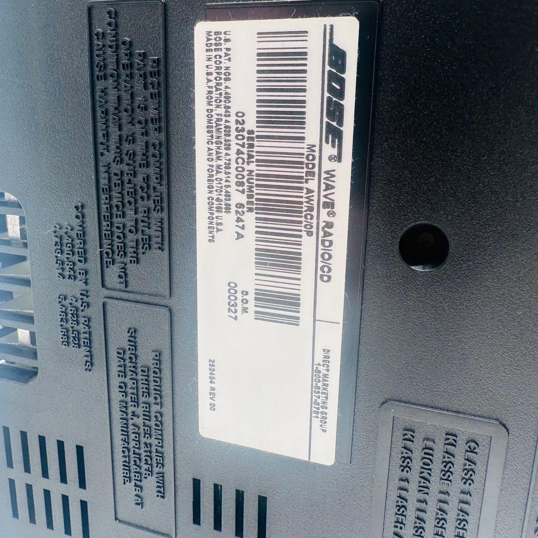 BOSE ボーズ　WAVE RADIO/CD CDプレーヤー　ラジオ　リモコン付