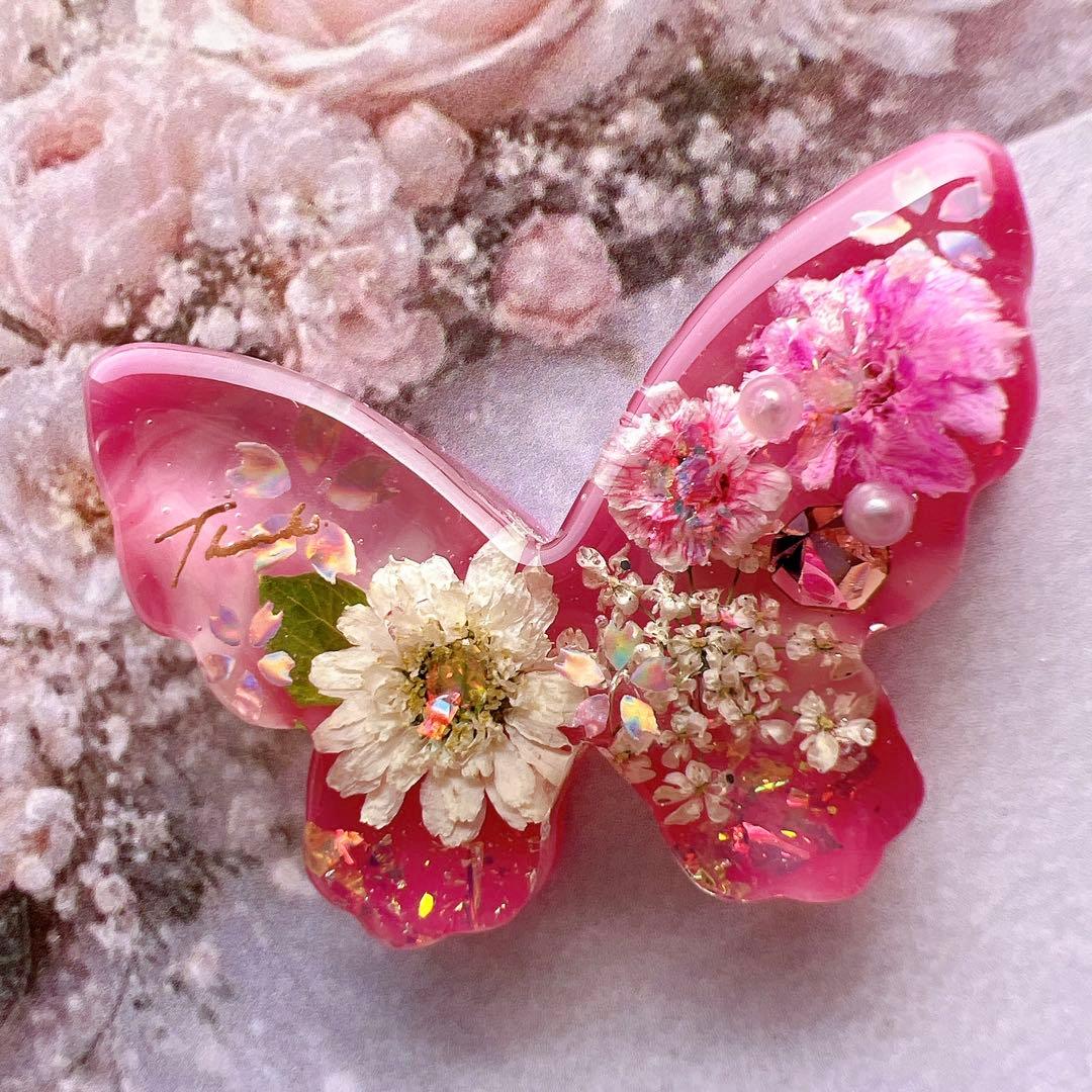 レジン ヘアゴム ドライフラワー No.922