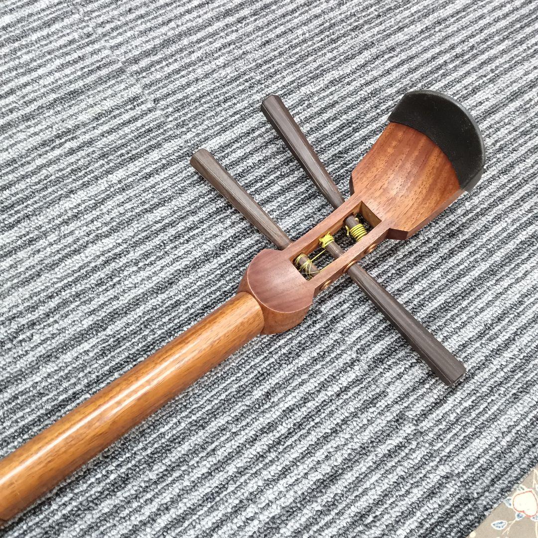 ♢B53 三味線 弦楽器 和楽器 胴掛け 収納袋付 破損あり 現状品