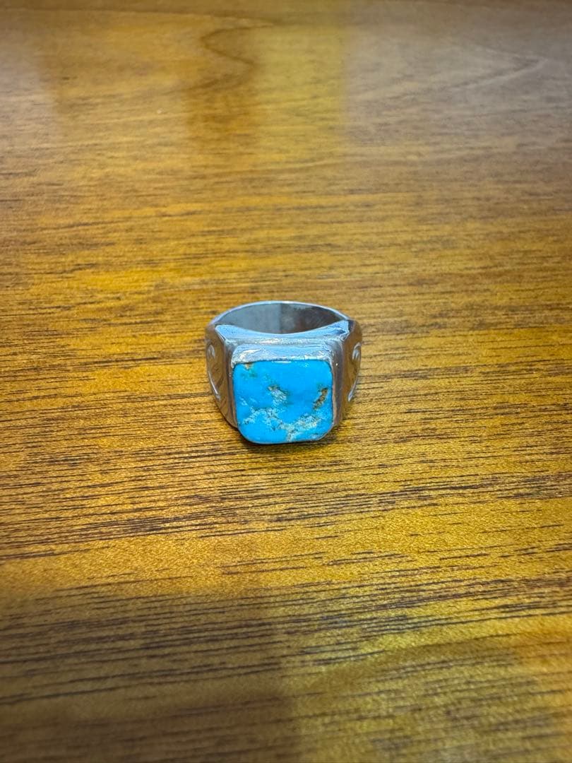 ナバホ族　ターコイズリング