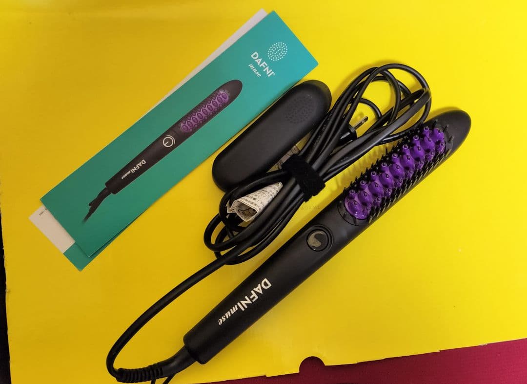DAFNI MASE ブラシヘアアイロン ブラック/パープル