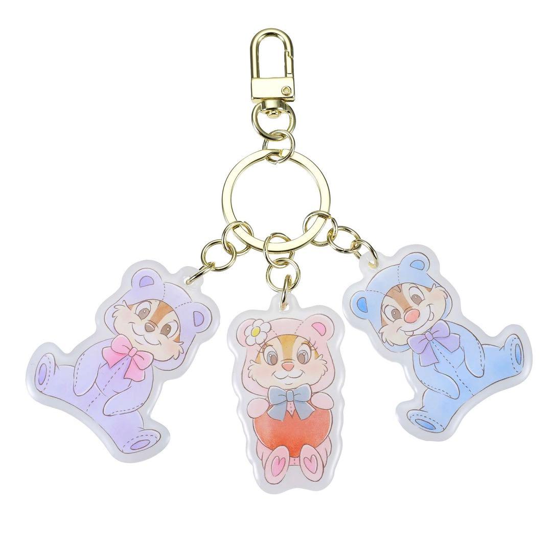 ディズニー クラリス ぬいぐるみキーホルダー クマ パジャマ チップとデール