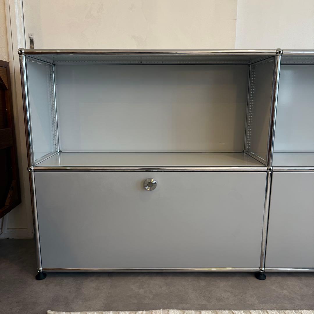 【美品】USMハラー 2列2段 ライトグレー マットシルバー 奥行き25