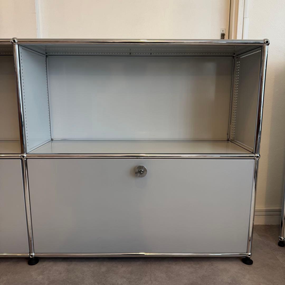 【美品】USMハラー 2列2段 ライトグレー マットシルバー 奥行き25