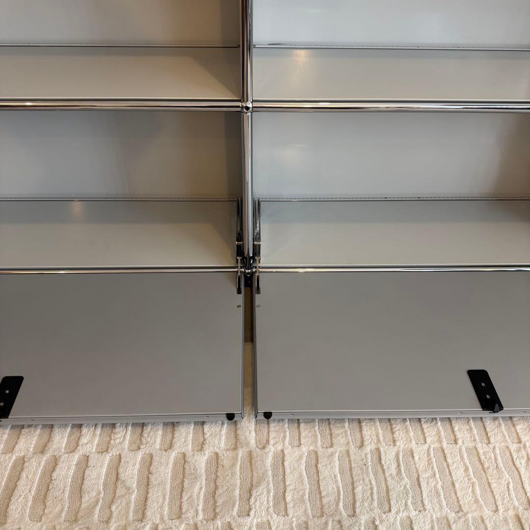 【美品】USMハラー 2列2段 ライトグレー マットシルバー 奥行き25