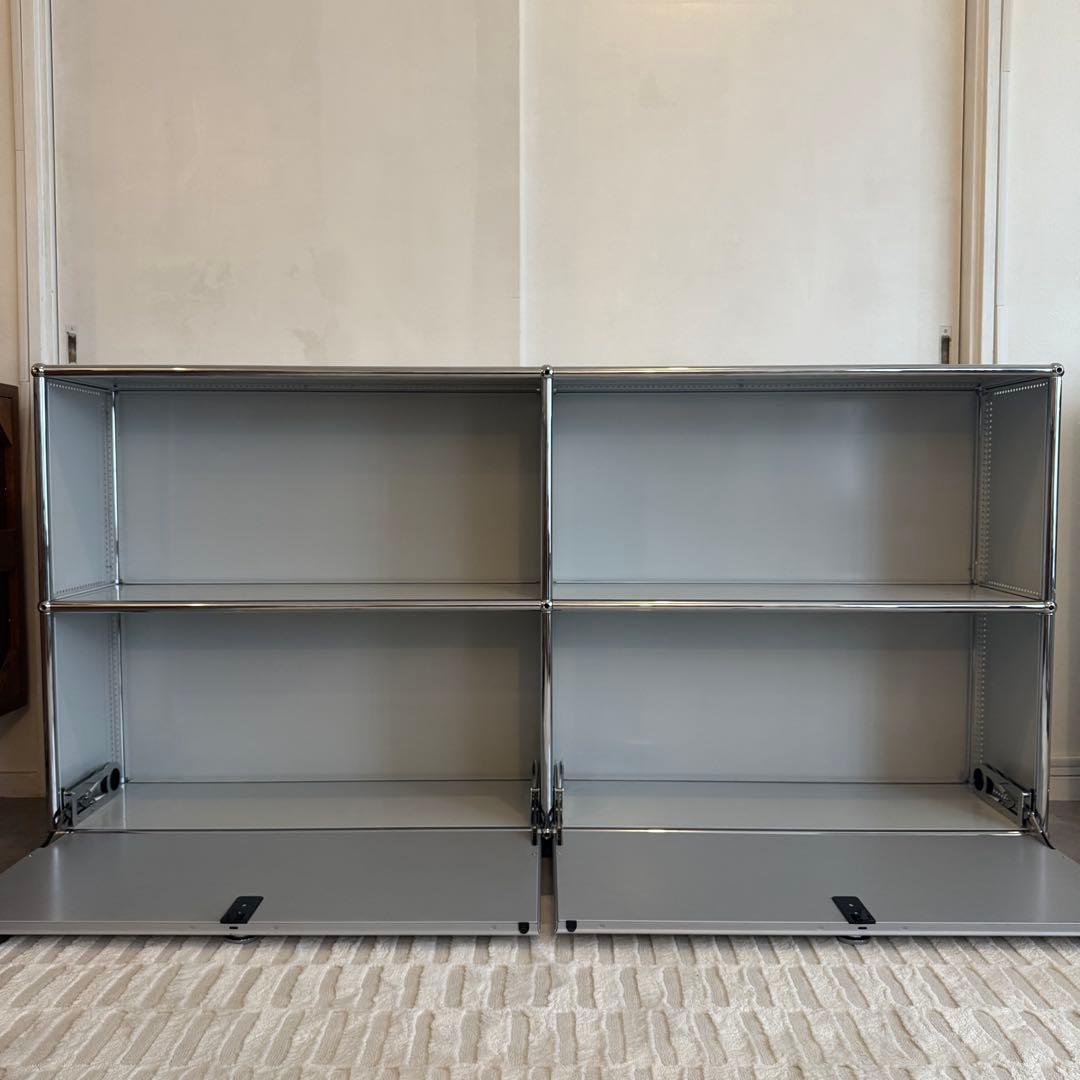 【美品】USMハラー 2列2段 ライトグレー マットシルバー 奥行き25