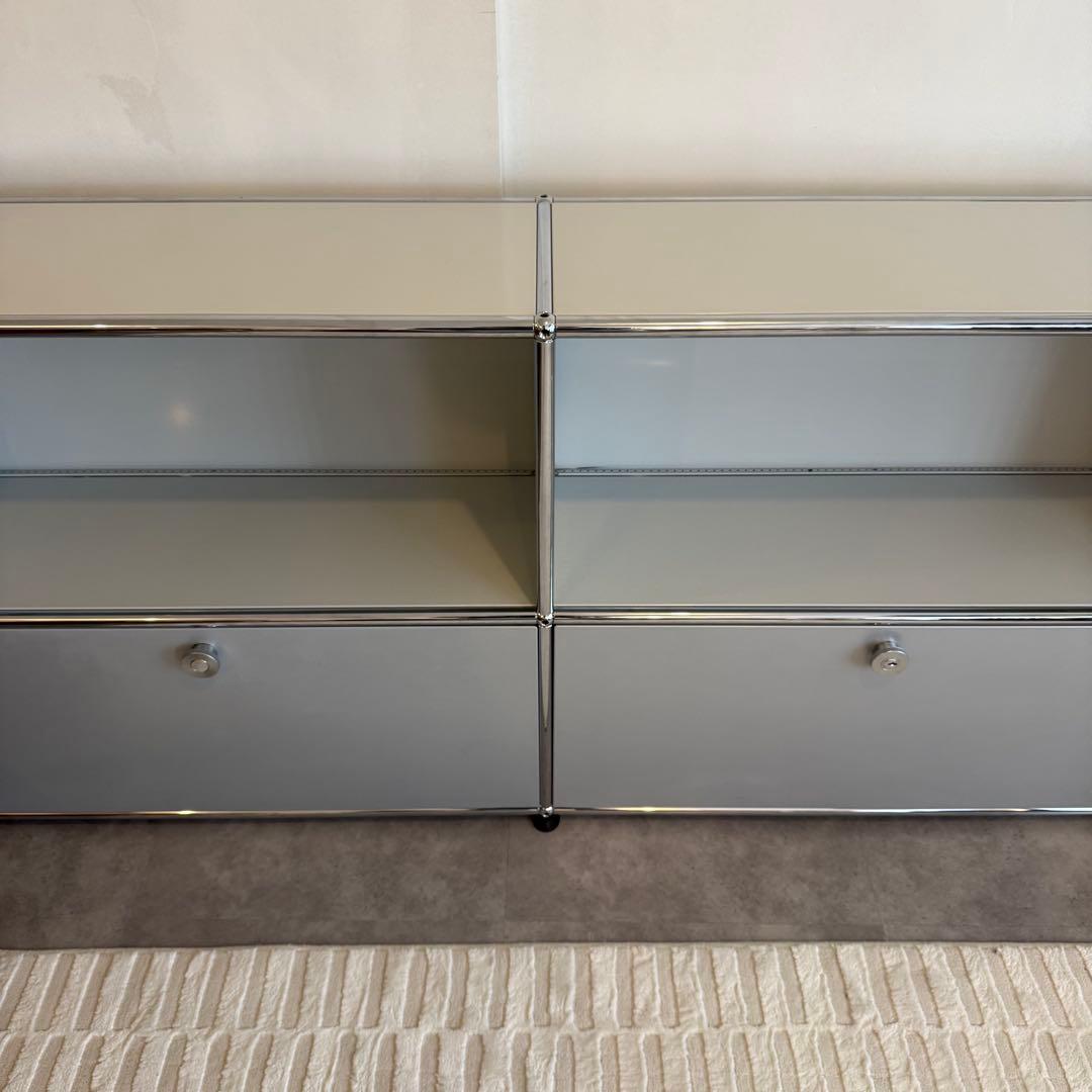 【美品】USMハラー 2列2段 ライトグレー マットシルバー 奥行き25