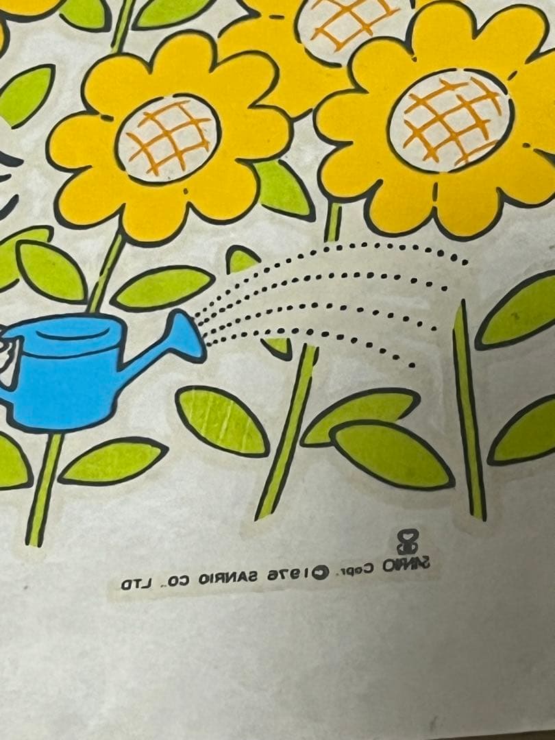 昭和レトロ　1976年　サンリオ タイニーポエム　アイロンプリント　レア　希少